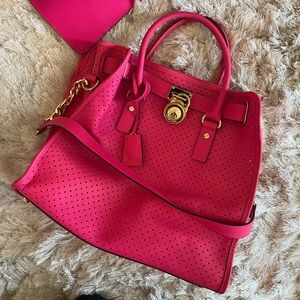 Michael KORS Perforated North South Hamilton Bag